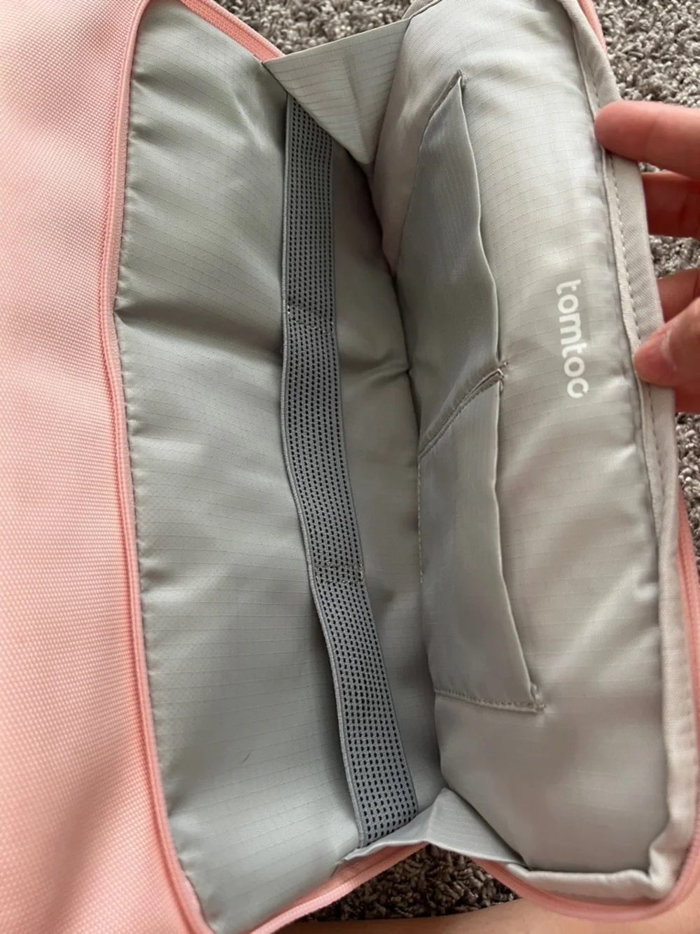 tomtoc Pink Laptop Sleeve - Protective Carry Case